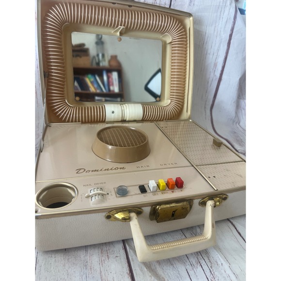 Dominion Other - Dominion Electric Hair Dryer‎ Vanity Case Model 1805C Vintage Retro Beauty